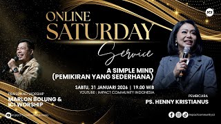 Download Lagu SATURDAY SERVICE | 31 JAN | 19:00 | A SIMPLE MIND (PEMIKIRAN YANG SEDERHANA) | PS. HENNY KRISTIANUS MP3