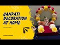 Simple & Easy Eco-Friendly Decoration Ideas for Home | Ready in 10 minutes Ganapathi Decoration Idea