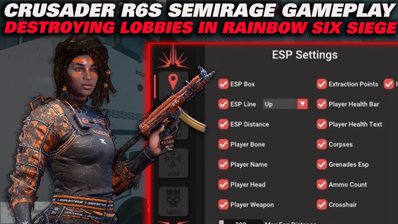 Lethal Menu R6 Crusader R6S Semirage Gameplay – Destroying Lobbies in Rainbow Six ...