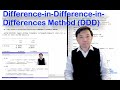 Differenceindifferenceindifferences method ddd  estimation methods  stata tutorials topic 43