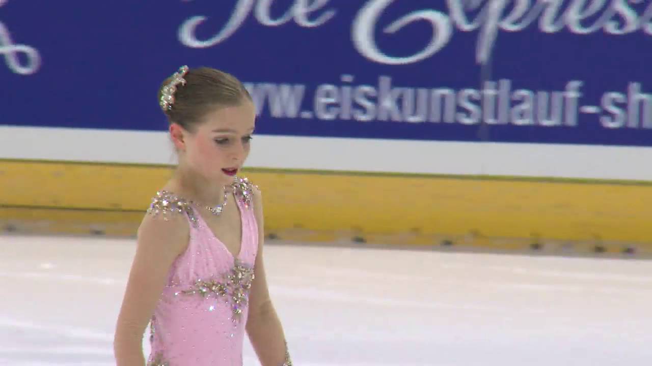 2016 ISU Junior Grand Prix - Dresden - Ladies Short Program - Holly HARRIS AUS