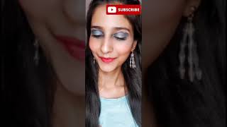 Monsoon Inspired Makeup Look🌧️⛈️🌈 #shorts #rainbow #monsoon #rain #clouds