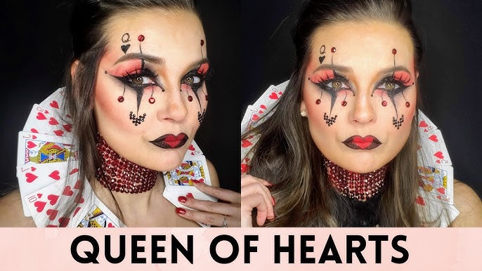 Queen of Hearts Makeup Tutorial【Tim Burton's Alice in Wonderland】, Halloween 2022