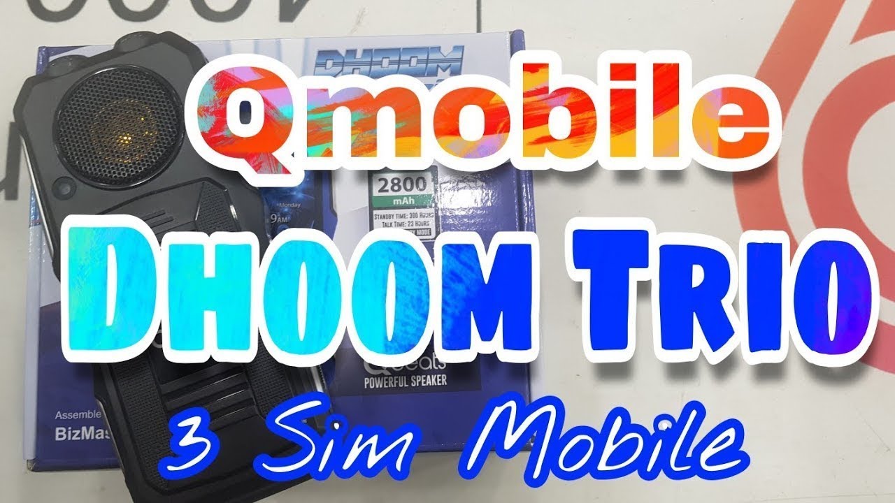 Q mobile Dhoom Trio unboxing 2019