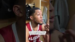 “I never played with a player like that.” —Chris Youngblood on Mark Sears legacy at Alabama.#rtr