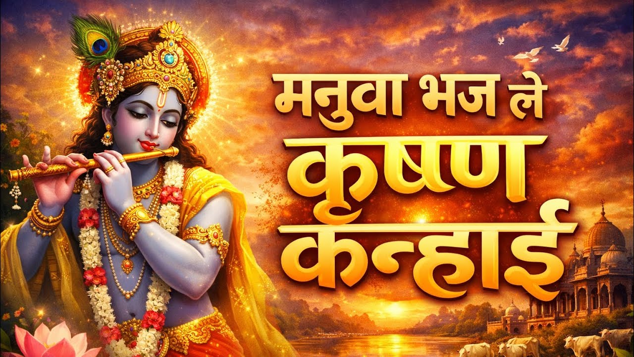 मनुवा भज ले कृष्ण कन्हाई | Shri Krishna Vandana | Peaceful Bhakti Song #krishna #bhakti 