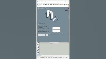 Door Frame Making tricks using1001bit plugin.check comment box for plugin. #SketchUp-Tricks #11