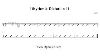 Rhythmic dictation 11