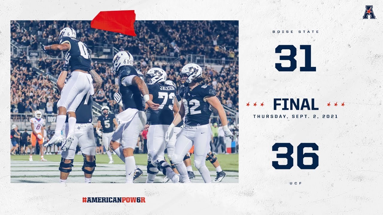 2021 American Football Highlights: UCF 36, Boise State 31 (Sep. 2, 2021)