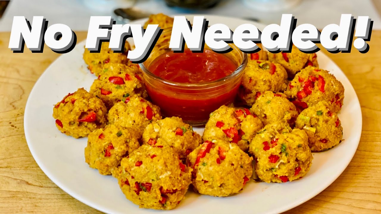 Baked Alligator Fritters Gator Recipe No Fry YouTube