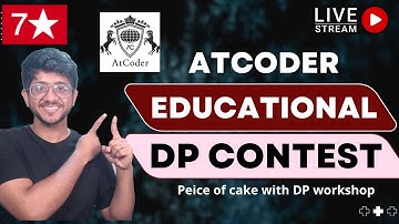 Atcoder Educational DP Contest | Basic Forms | Dynamic Programming Workshop | Vivek Gupta
