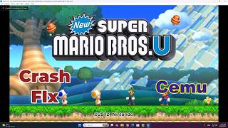 Crash Fix in New Super Mario Bros U on Cemu Emulator
