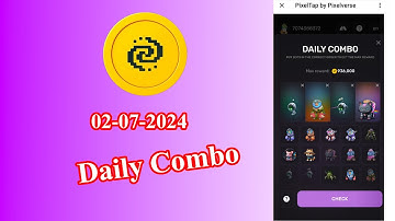 Pixel tap by pixelverse daily combo 2 July 2024 100% completion