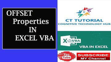 How to Use the Offset Property in Excel VBA|#CTTUTORIAL|EXCEL VBA|MACRO