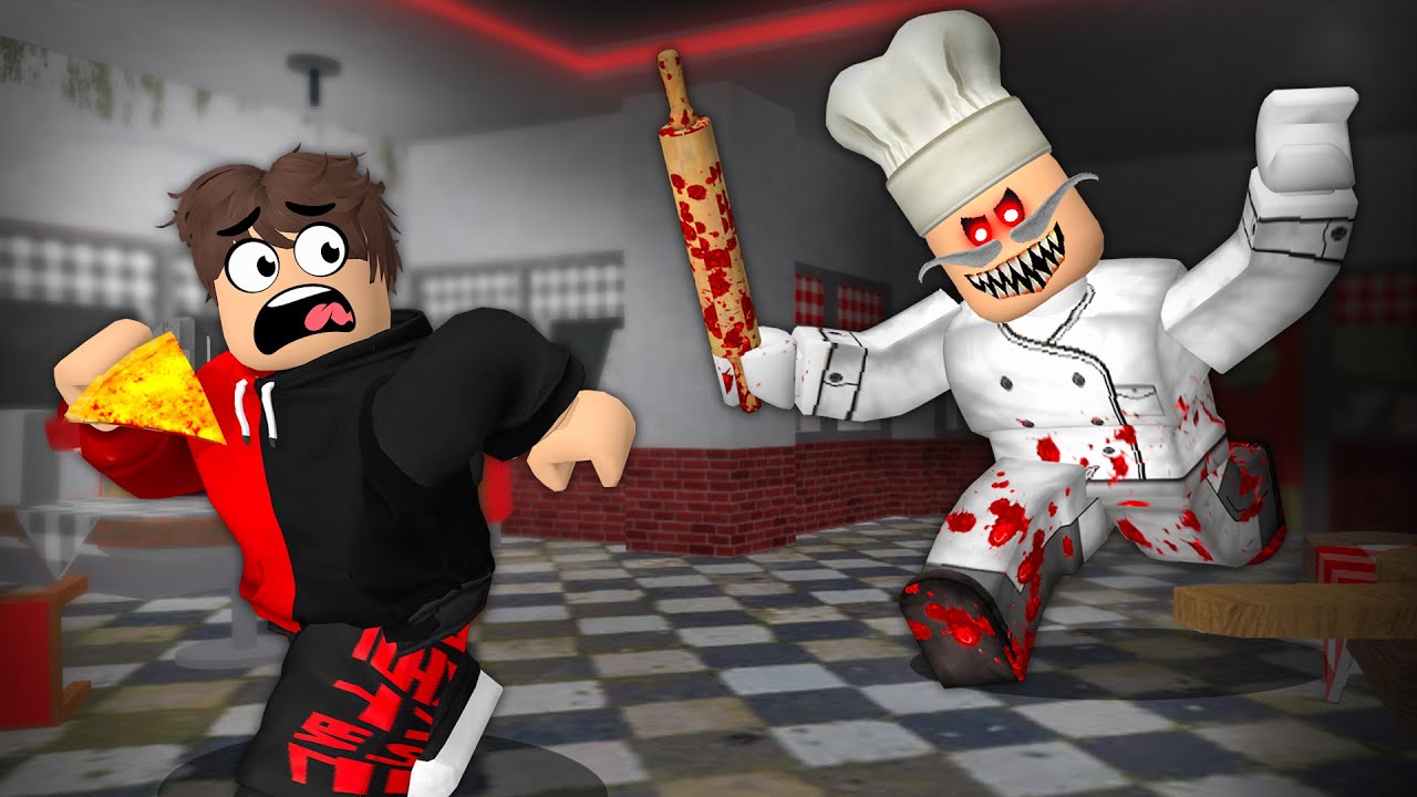 TRAPPED in Papa Pizza’s Pizzeria! (Scary Roblox Obby)