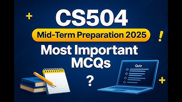 CS504 – Software Engineering I | MidTerm Preparation 2025 | Most Important MCQs | Virtual University