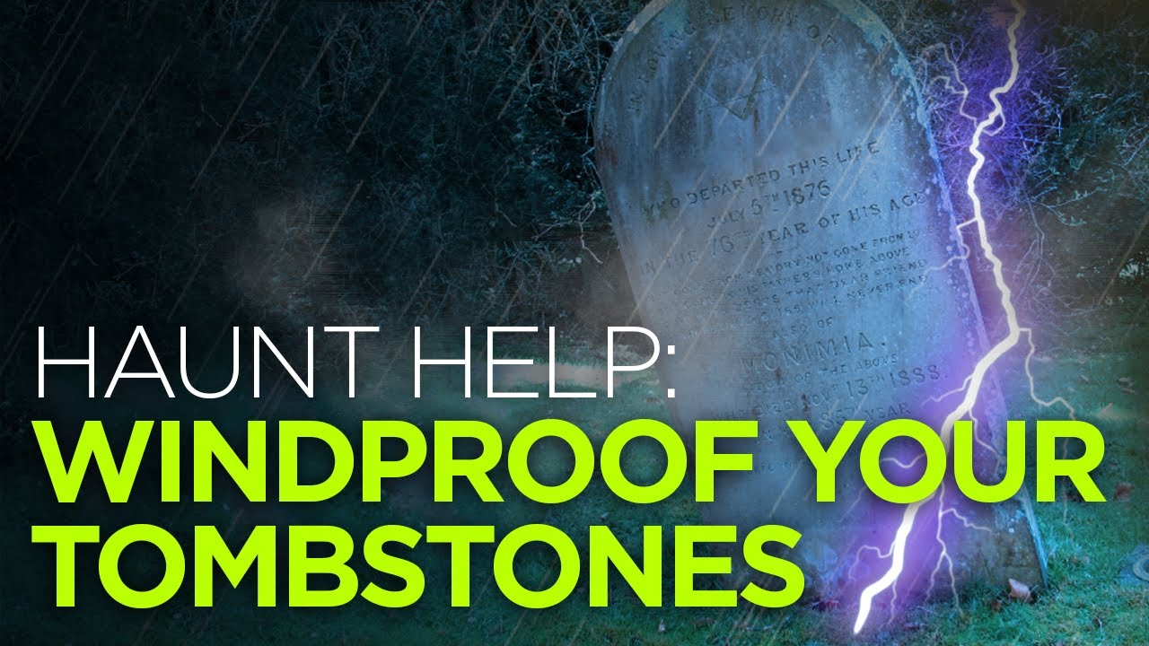 How To Setup Your Halloween Tombstones