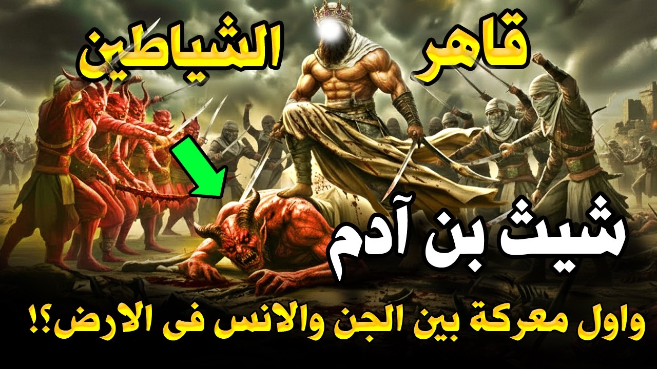قصة شيث بن ادم : أول معركة بين الجن والإنس بعد انتشار الزنا بالأرض ! وماذا فعل جبريل وابليس بالمعركة