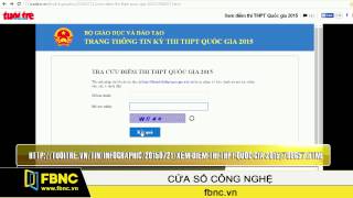 FBNC - Tra điểm thi THPT quốc gia trên web và di động