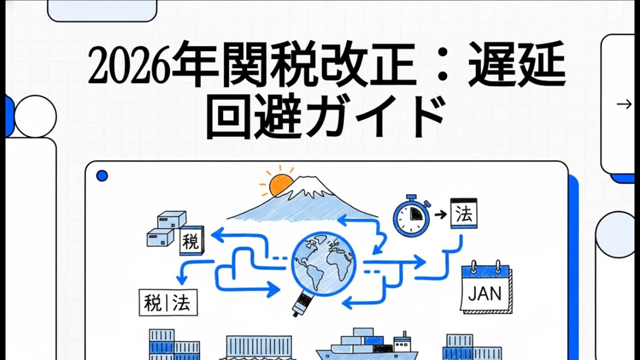 2026年版 実行関税率表・統計コード適用開始：年明け通関のトラブルを