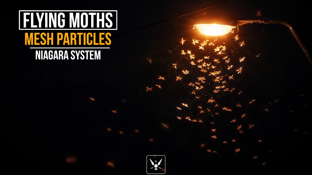 Quick Flapping Flying Insect Moths - Flying insects around light with flapping wings (Low Poly mesh ...