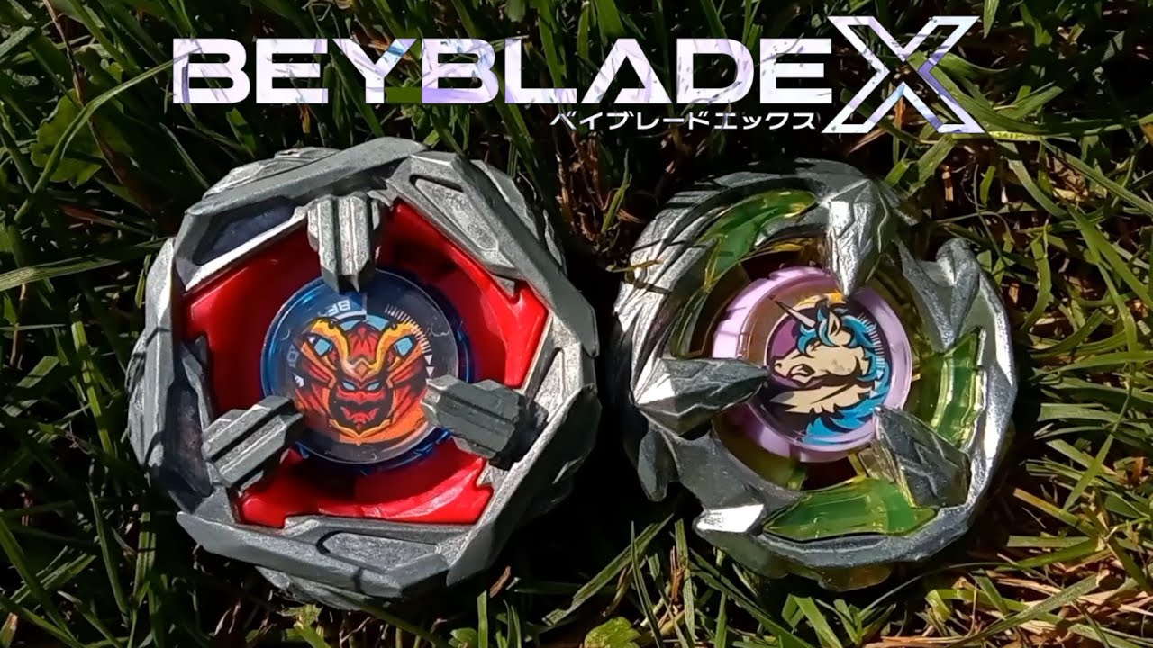 ベイブレードX | STEEL SAMURAI vs STING UNICORN | Beyblade X - YouTube