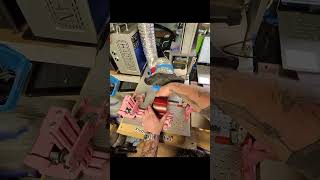 First person view on these Watch rolls being lasered for