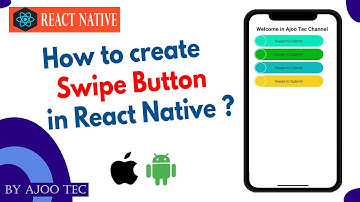 How to create Swipe button in react native? || in Hindi