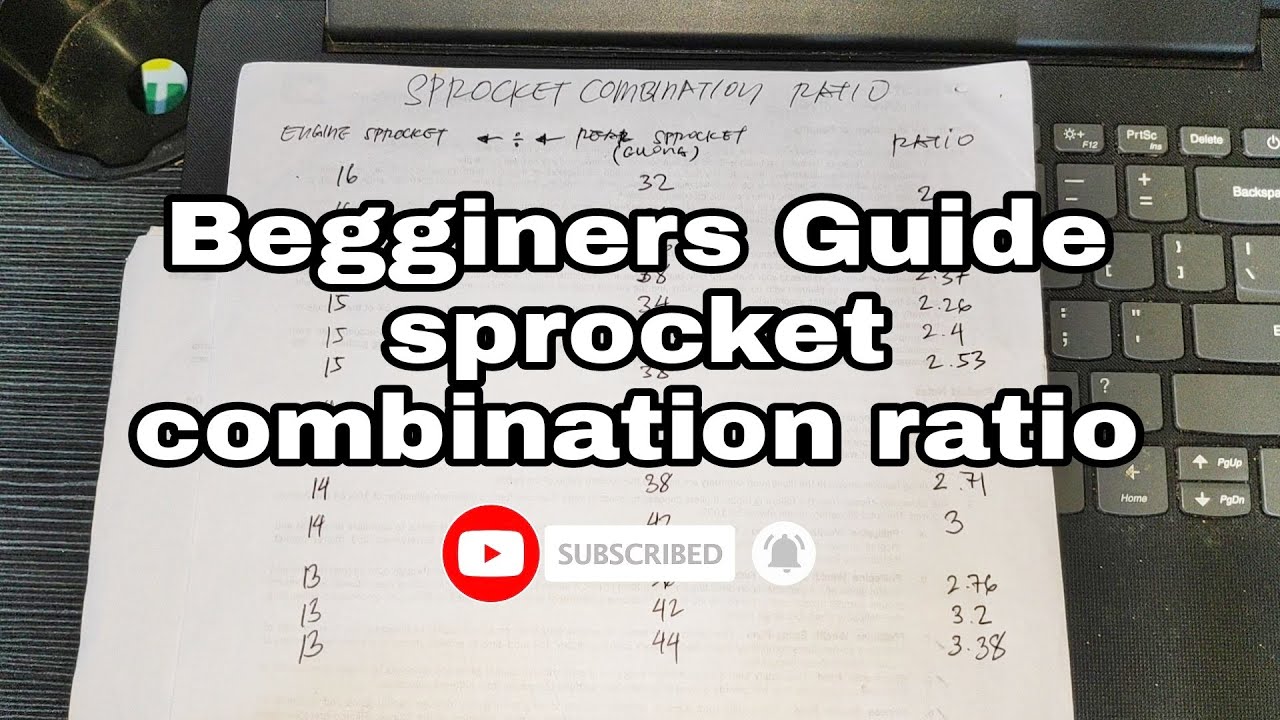 motorcycle sprocket combination ratio guide ( speed or torque ) YouTube