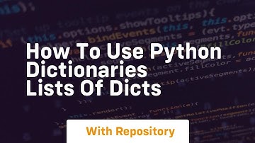 how to use python dictionaries lists of dicts