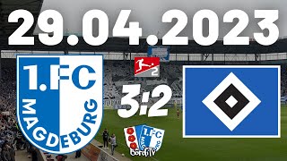 1.FC MAGDEBURG gegen HAMBURGER SV (3:2) Von Fans für Fans - Emotionen pur | 29.04.2023