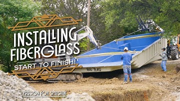 Installation Process Of A Fiberglass Pool From Start To Finish!