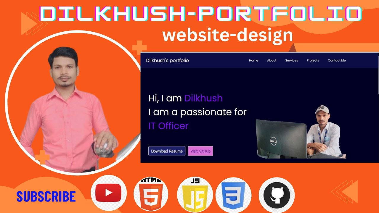 Build a Stunning Portfolio Website with HTML, CSS & JavaScript - Full ...