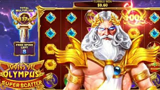 MASSIVE WIN! Gates of olympus super scatter slot, HUGE MULTI!..