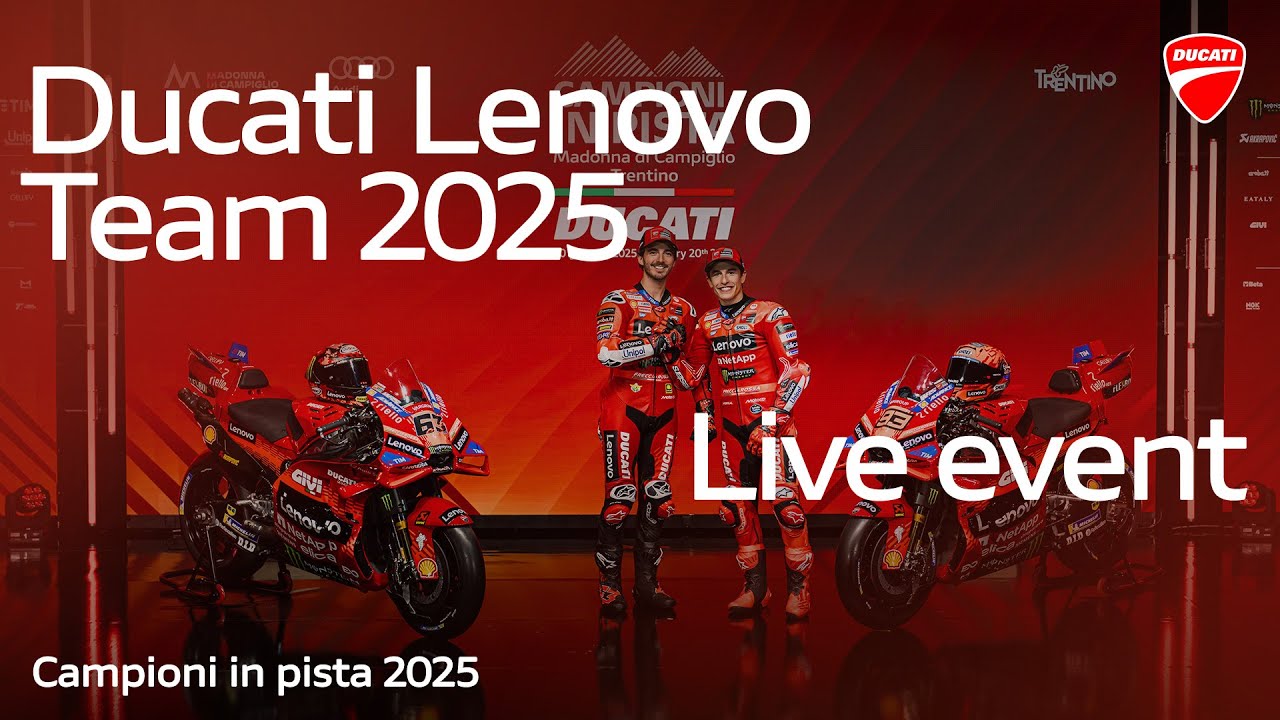 LIVE ENG - Campioni in Pista 2025 | Ducati Lenovo Team MotoGP ...