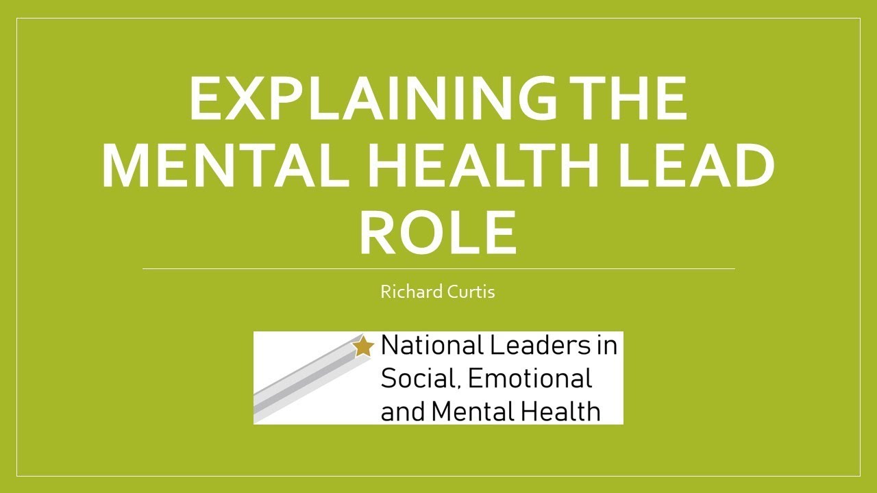 Explanation of the Mental Health Lead Role YouTube