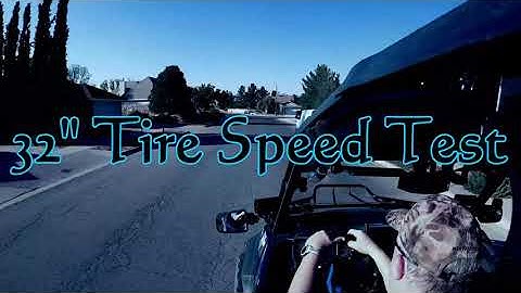 Polaris General XP 1000 32" Tire Speed Test Part 1