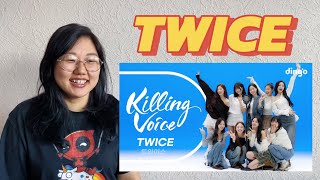 Реакция на TWICE Killing Voice❤️‍🔥 | REACTION TO TWICE ON DINGO KILLING VOICE