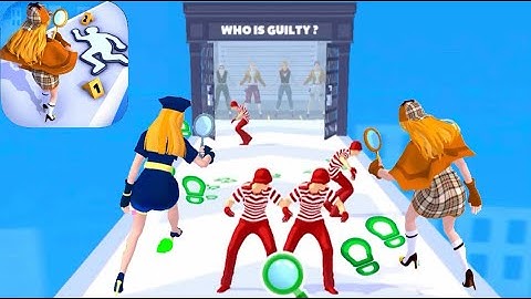 Detective Run 3D!🕵️‍♀️🕵️🦴 Who Is Guilty? All Levels Gameplay Android, iOS