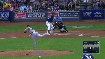 PIT@MIL; Nieuwenhuis slugs a two-run homer to right