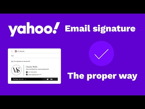 How to Add a Signature in Yahoo Mail