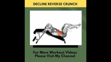 How To Do Decline Reverse Crunch #workout #youtubeshorts #shorts #fitness