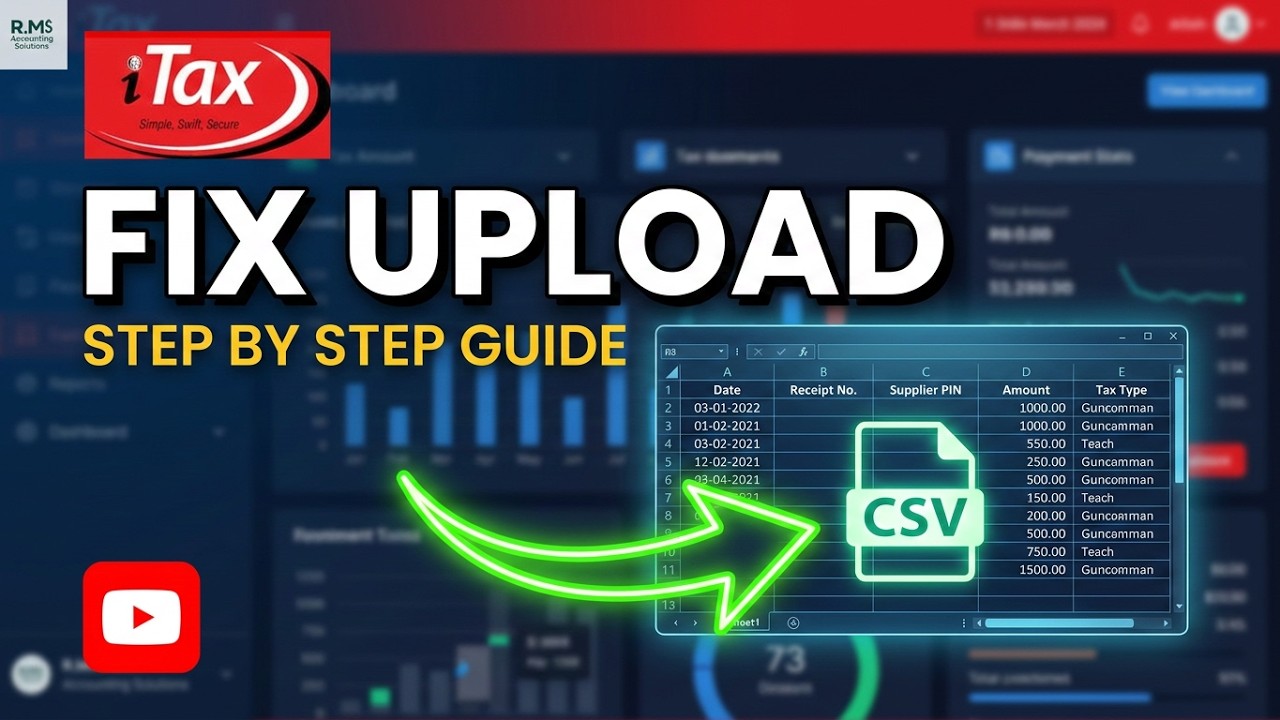 How to Fix Non-eTIMS CSV Upload Errors on iTax (Step-by-Step) - YouTube
