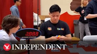 Rubik's cube world record smashed by man in mind boggling time