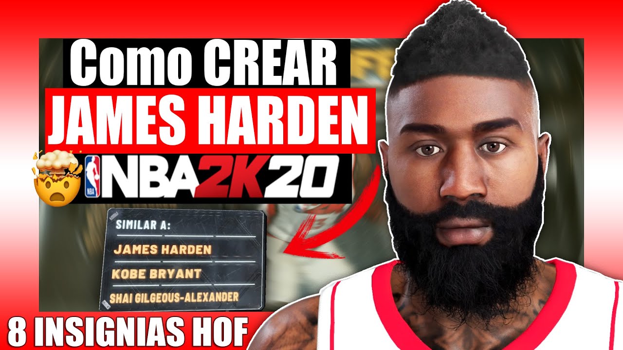 Como CREAR JAMES HARDEN ? en NBA2K20 - (Arquetipo, Insignias y ESCANEO  FACIAL) ? - YouTube