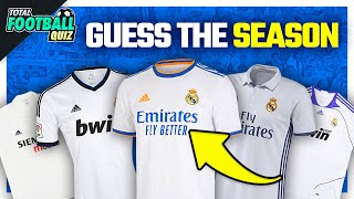 GUESS THE YEAR OF THE FOOTBALL TEAM'S JERSEY - REAL MADRID EDITION | QUIZ FOOTBALL 2021 screenshot 1