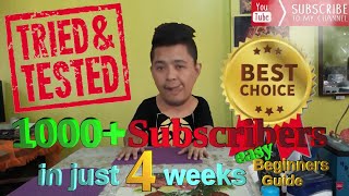 How To Get 1K Subscribers Fast | Malinis na Paraan | Walang Kuskos Balungos | Effective Ways