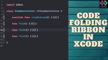 How to fold code in Xcode | Code folding ribbon in XCode