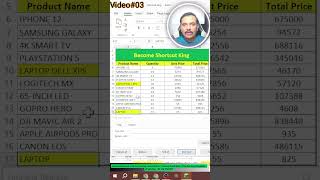Excel Ctrl+H & Ctrl+I Shortcuts You MUST Know #shorts