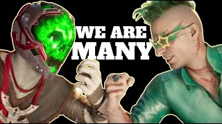 Johnny Tries to Communicate with JERROD using ERMAC - Mortal Kombat 1 ( Johnny VS Ermac All Intros )